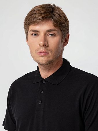 Рубашка поло мужская Summer 170, черная, размер L