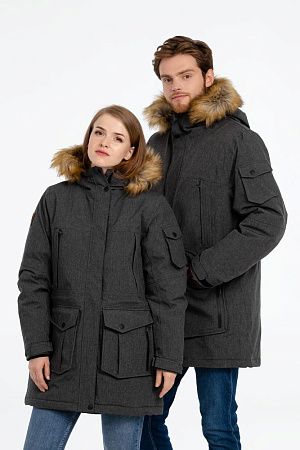 Парка женская Explorer, серый меланж, размер M