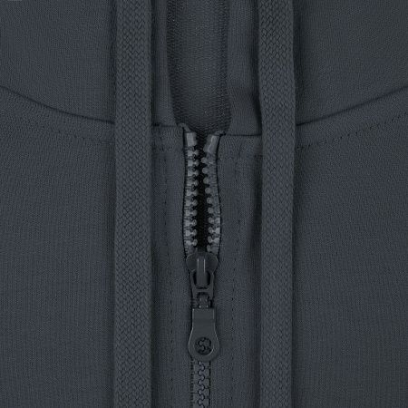 Толстовка на молнии с капюшоном Siverga 2.0, темно-серая (графит), размер XS