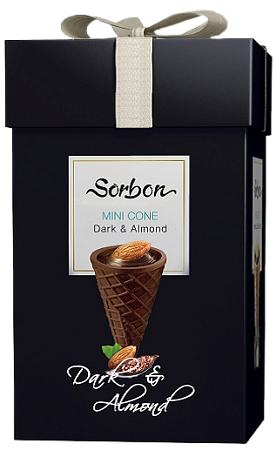 Подарочный набор «Игристый вечер»: бокалы 2 шт., вафельные рожки 200 г