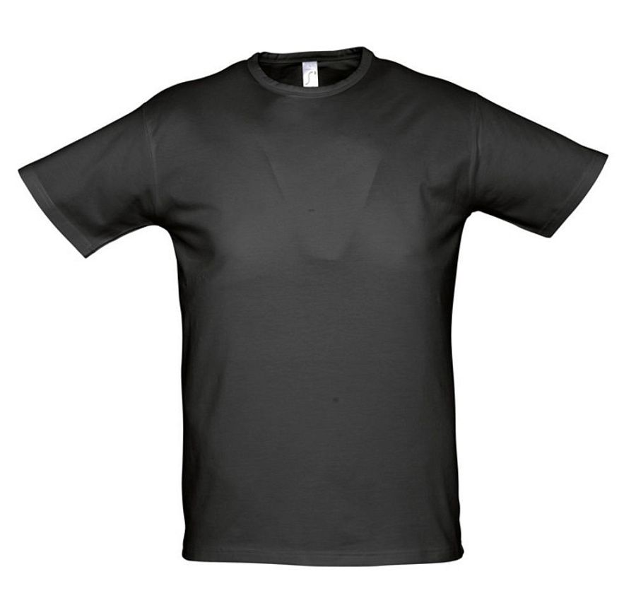 Футболка мужская Milano 190, черная под нанесение