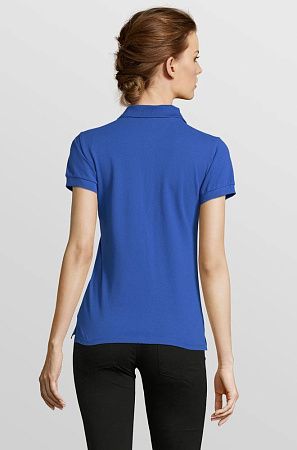 Рубашка поло женская People 210, ярко-синяя (royal), размер S