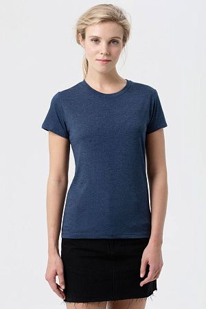 Футболка женская Regent Fit Women, синий меланж, размер S