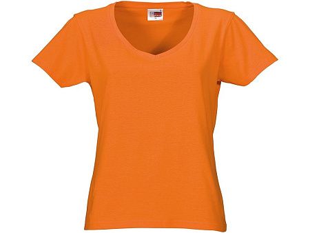 Футболка "Heavy Super Club" женская с V-образным вырезом