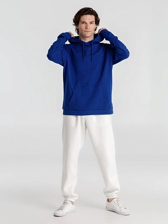 Толстовка с капюшоном унисекс Hoodie, ярко-синяя, размер XS