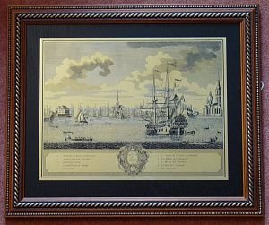 Гравюра "Вид Адмиралтейства и ИС"