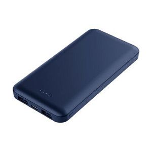 Внешний аккумулятор (powerbank) «Amper», 10 000 mAH, 5V 2.0 A, темно-синий