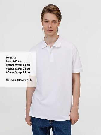 Рубашка поло унисекс Pacific, белая, размер XL