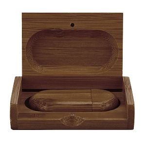 Флеш накопитель USB 2.0 Maple BOX в футляре, орех, дерево/дерево, 32 Gb