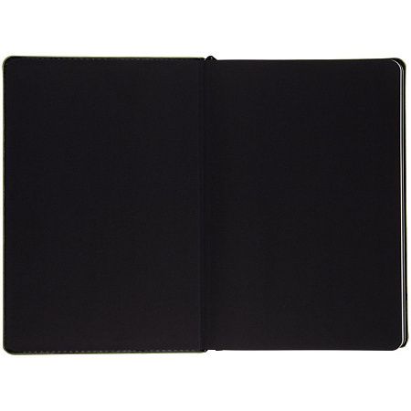 Ежедневник Alanis, недатированный, черный с зеленым