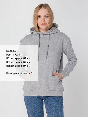 Худи Kirenga 2.0 Heavy, ver. 2, серый меланж, размер L