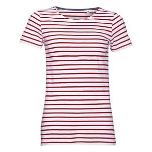 Футболка Miles Women серая с желтым под нанесение