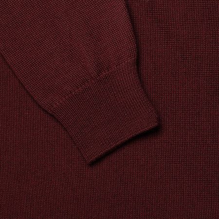 Джемпер Stitch с контрастной отделкой, бордовый с синим, размер L