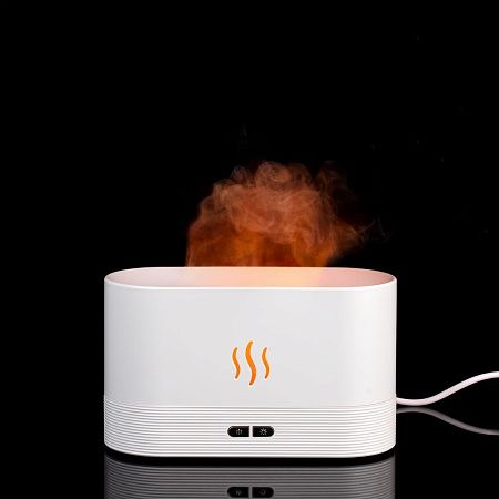 Увлажнитель-ароматизатор с имитацией пламени Fuego ver.2, белый