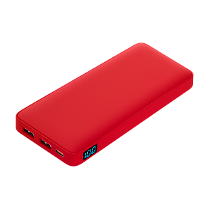 Внешний аккумулятор с подсветкой Анкор Плюс PD (Ancor PD Plus) 10000 mAh, красный