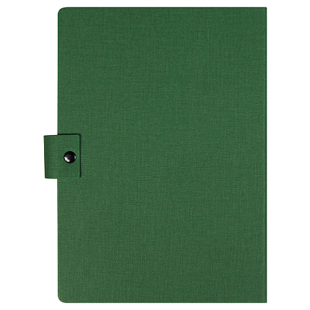 Блокнот А5 Tasmania,  в твердой обложке со стикерами в линейку, зеленый