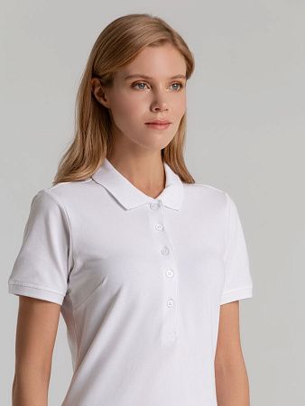 Рубашка поло женская Sunset, белая, размер XXL