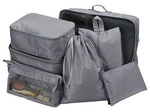 Комплект чехлов для путешествий «Diego», цвет: серый