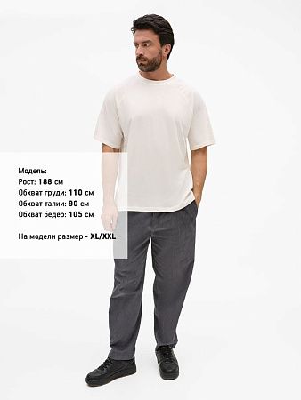 Футболка унисекс оверсайз T2, молочно-белая, размер M/L
