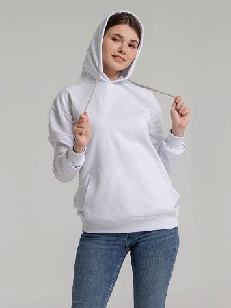 Толстовка с капюшоном Unit Kirenga, белая, размер S