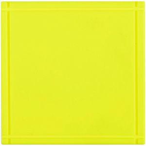 Лейбл из ПВХ Dzeta, L, желтый неон