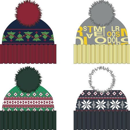 Шапка Joyful на заказ, акрил