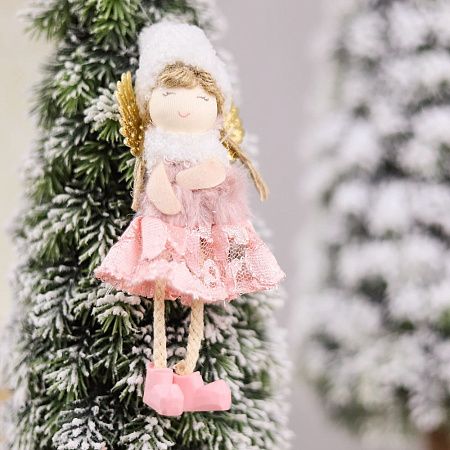 Новогоднее украшение рождественский ангел Свитс, розовый