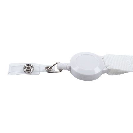 Лента для бейджа с ретрактором Retract, синяя