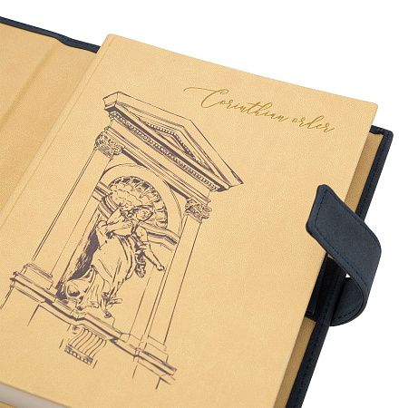 Ежедневник-портфолио Clip NEO недатированный в подарочной коробке, черный (в комплекте ручка Tesoro серебро)