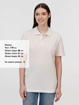 Рубашка поло унисекс Pulse, молочно-белая, размер XL