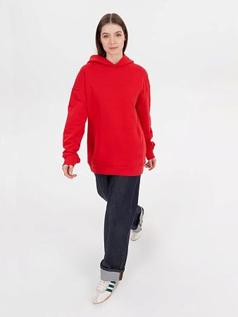 Худи оверсайз унисекс Outshine, красное, размер XS/S