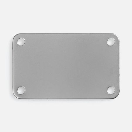 Шильдик металлический Furo, серебристый