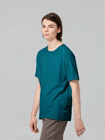 Футболка унисекс Vozduh 1.0, темно-бирюзовая, размер S