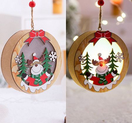 Новогодние подвески с подсветкой