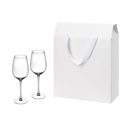 Подарочный набор 2 бокала для вина Blanche в большом подарочном пакете