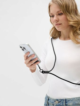 Кабель-ланьярд energyFlex Power Delivery 60 Вт, черный