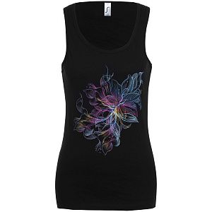 Майка женская Vibrance, черная, размер S