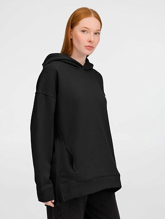 Худи оверсайз унисекс Tolla, черное, размер M/L