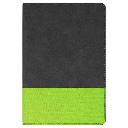 Ежедневник Flexy Treviso Nuba Sand Color А5, серый/салатовый, недатированный, в гибкой обложке