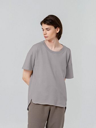 Футболка унисекс Kosmos 1.0, серая, размер S