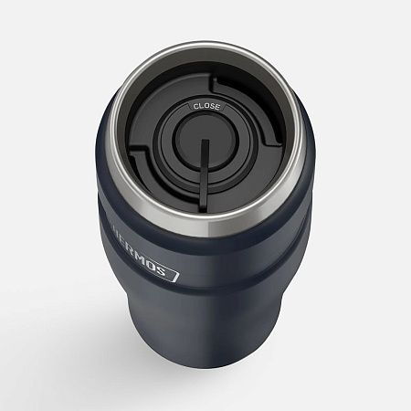 Термокружка King 470, темно-синяя
