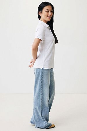 Женская рубашка поло Iqoniq Yosemite из переработанного хлопка-пике, унисекс, 220 г/м²