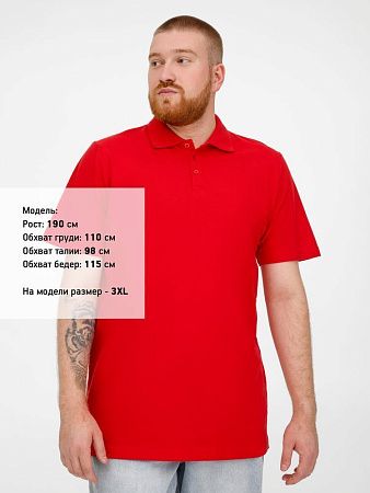 Рубашка поло мужская Virma Light, красная, размер 3XL