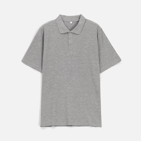 Рубашка поло унисекс Tervise, серый меланж, размер S