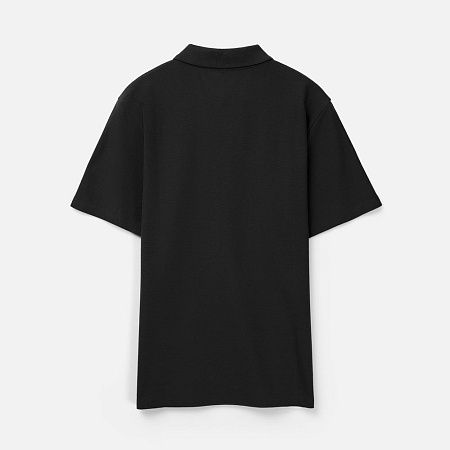 Рубашка поло унисекс Tervise, черная, размер S