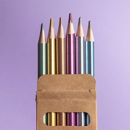 Цветные карандаши METALLIC, 6 цветов