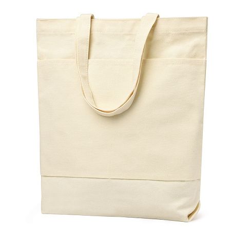 Сумка для покупок JETTA с карманами 325 г/м², натуральная