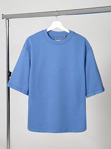 Футболка оверсайз унисекс Kosmos 2.0, светло-серая под нанесение