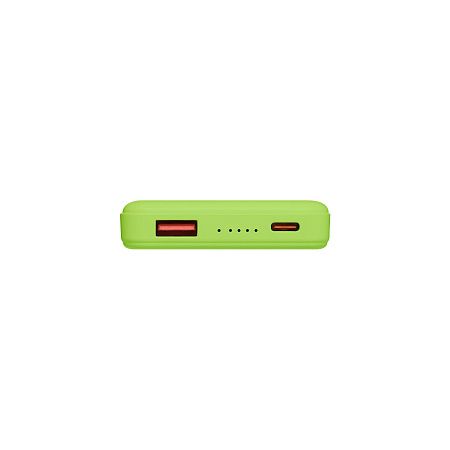 Внешний аккумулятор Ларго PD (Largo PD) 5000mAh с функцией беспроводной зарядки 15W, салатовый