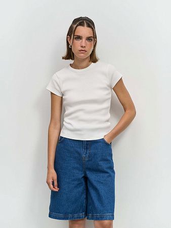 Футболка женская Sara, белая, размер XS